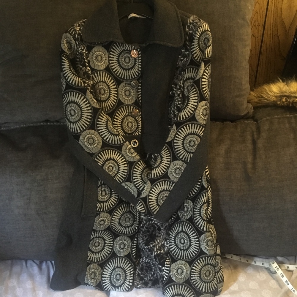 Tempo Paris Coat of many patterns S, M Fab!